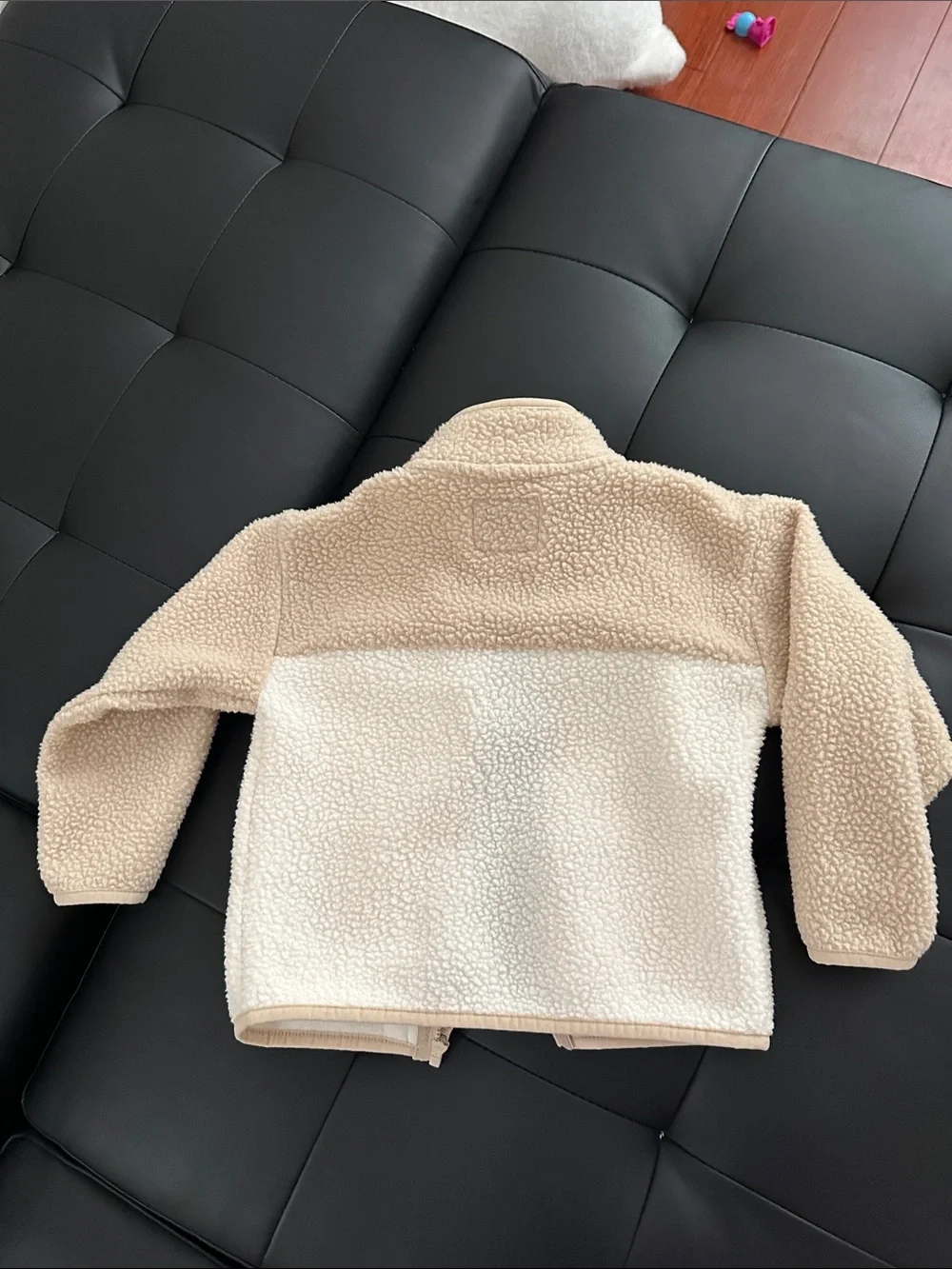 OshKosh B'gosh Two-Tone Cream and Beige Sherpa Jacket